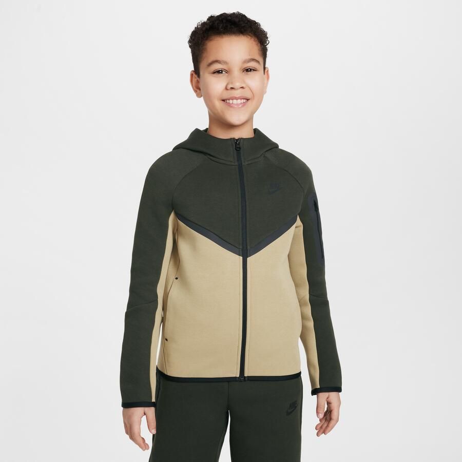 Nike Sportswear Tech Fleece Hoodie met rits voor kids Bruin - Foto 3