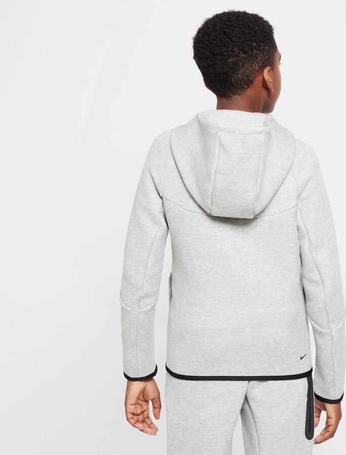Nike Tech Fleece Hoodie met rits voor kids Grijs - Foto 4