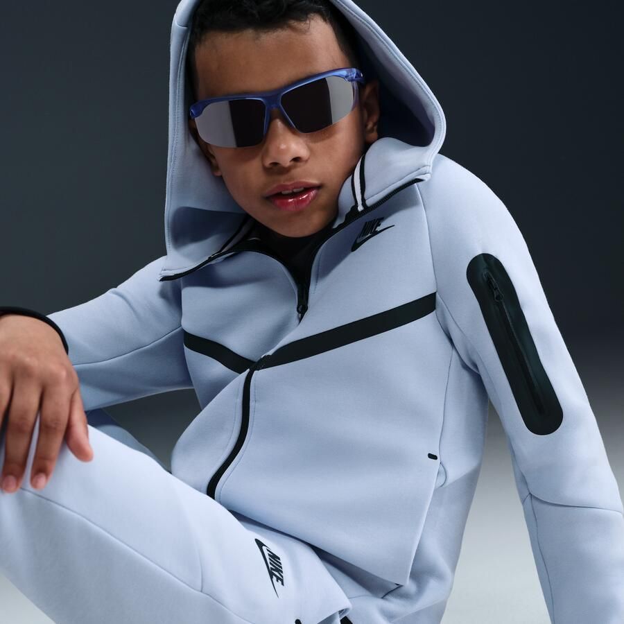 Nike Sportswear Tech Fleece Hoodie met rits voor kids Grijs - Foto 2