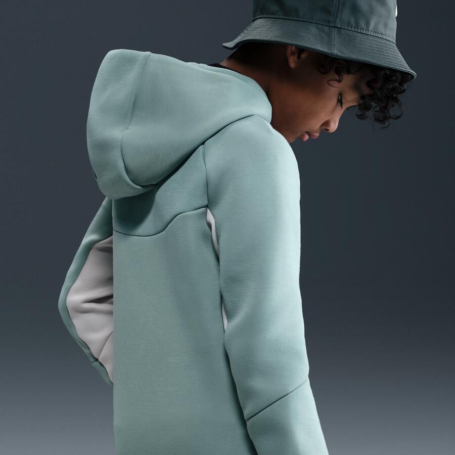 Nike Sportswear Tech Fleece Hoodie met rits voor kids Grijs