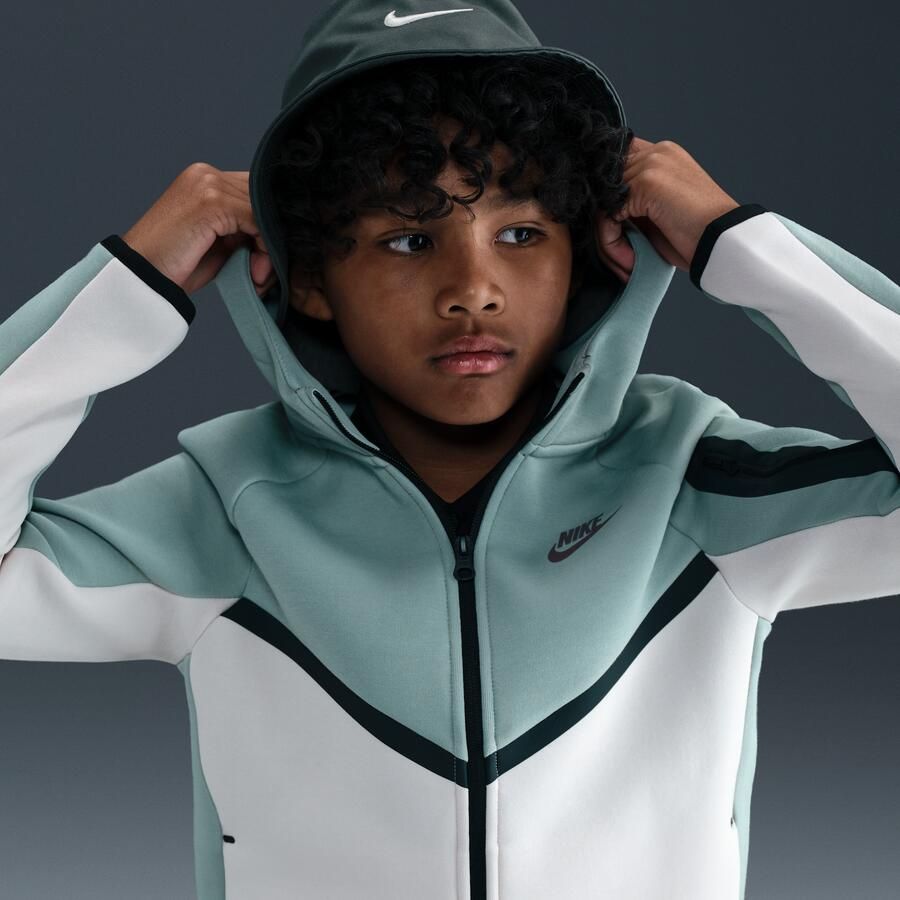 Nike Sportswear Tech Fleece Hoodie met rits voor kids Grijs - Foto 2