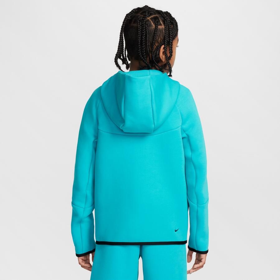 Nike Sportswear Tech Fleece Hoodie met rits voor kids Groen - Foto 3