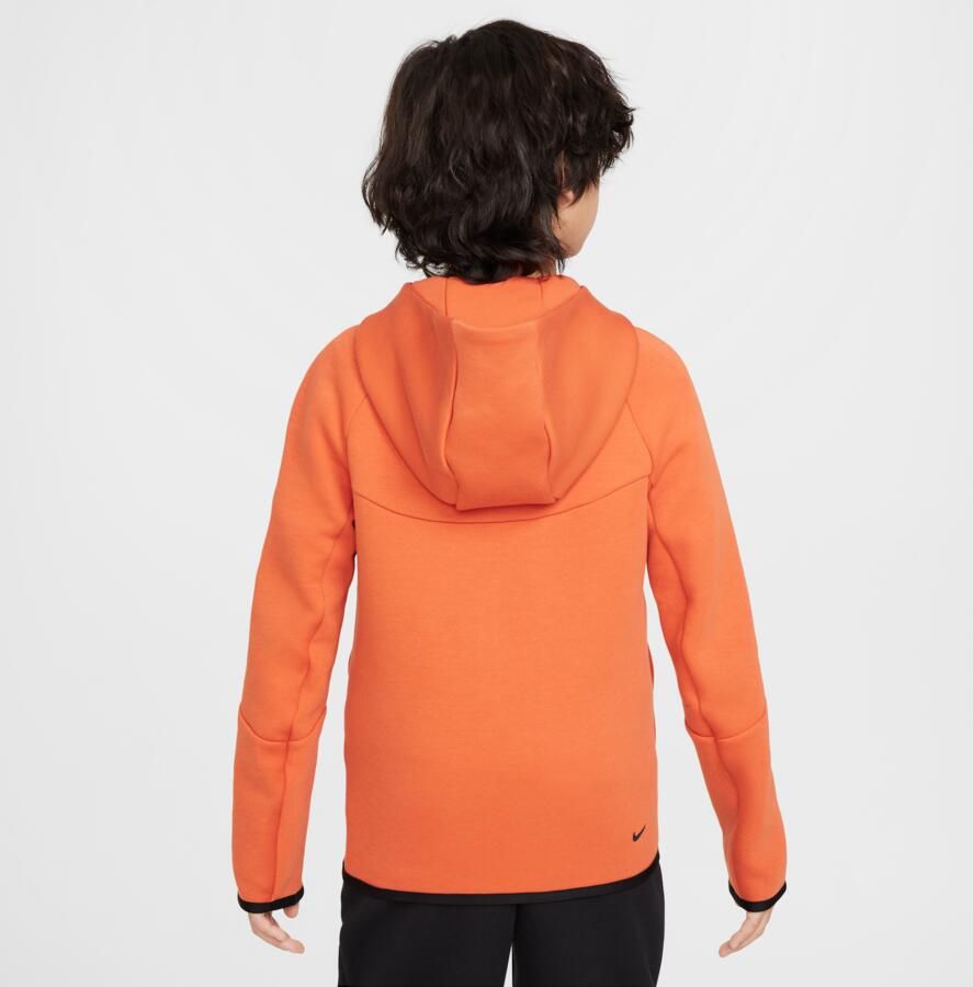 Nike Sportswear Tech Fleece Hoodie met rits voor kids Oranje - Foto 4
