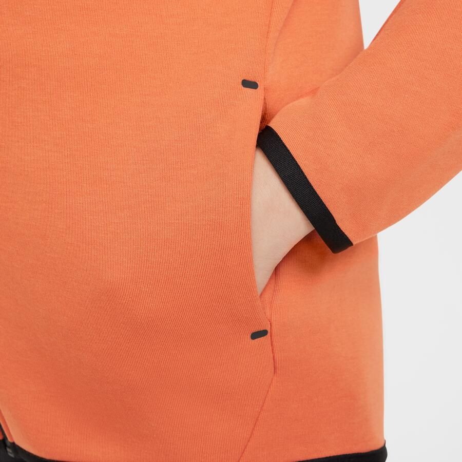 Nike Sportswear Tech Fleece Hoodie met rits voor kids Oranje - Foto 2