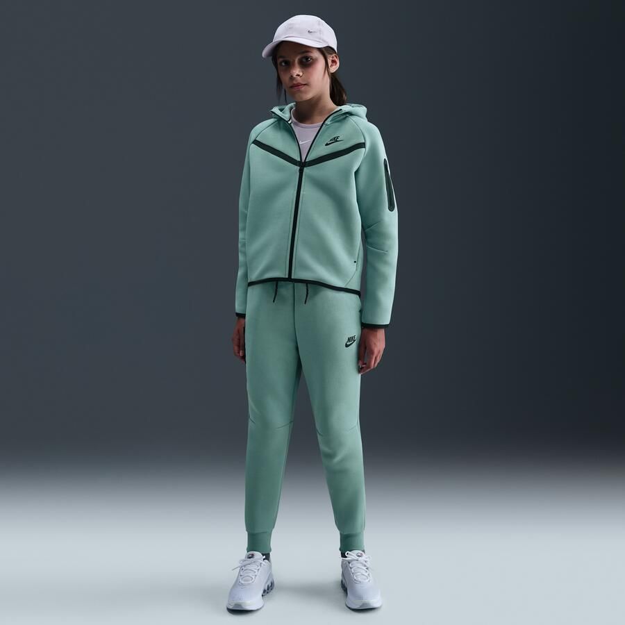 Nike Tech Fleece hoodie met rits voor meisjes Groen - Foto 3