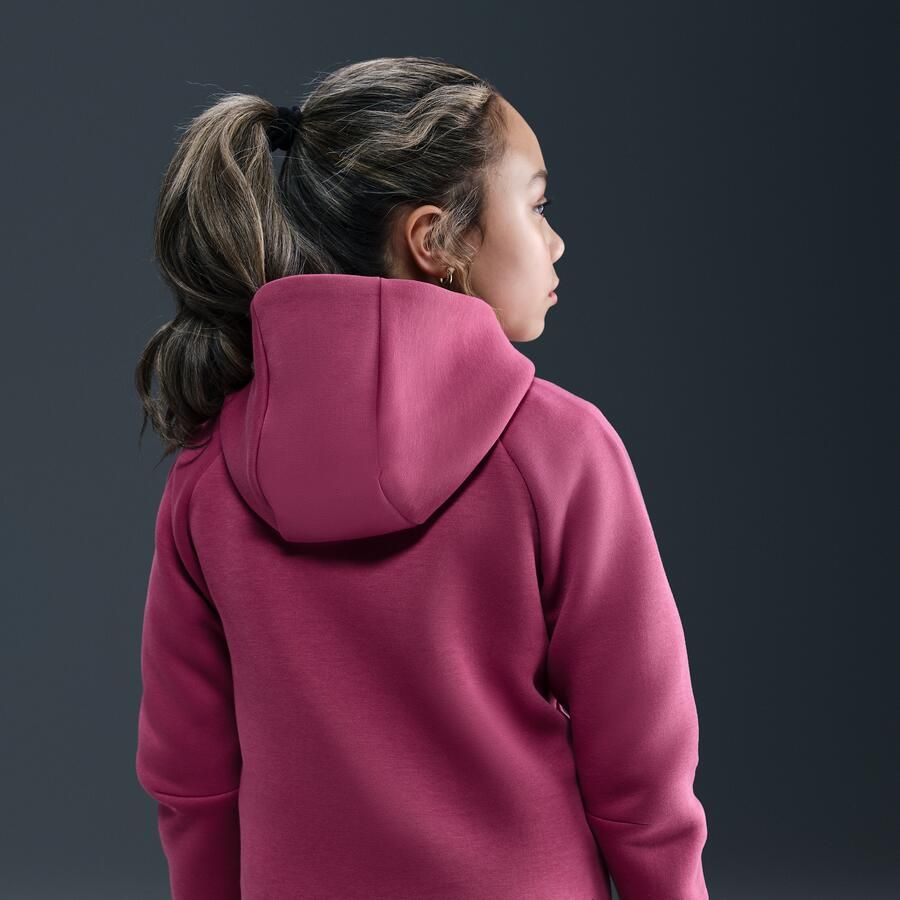 Nike Sportswear Tech Fleece hoodie met rits voor meisjes Paars