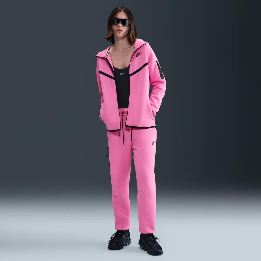 Nike Tech Fleece joggingbroek met halfhoge taille voor dames Roze - Foto 4