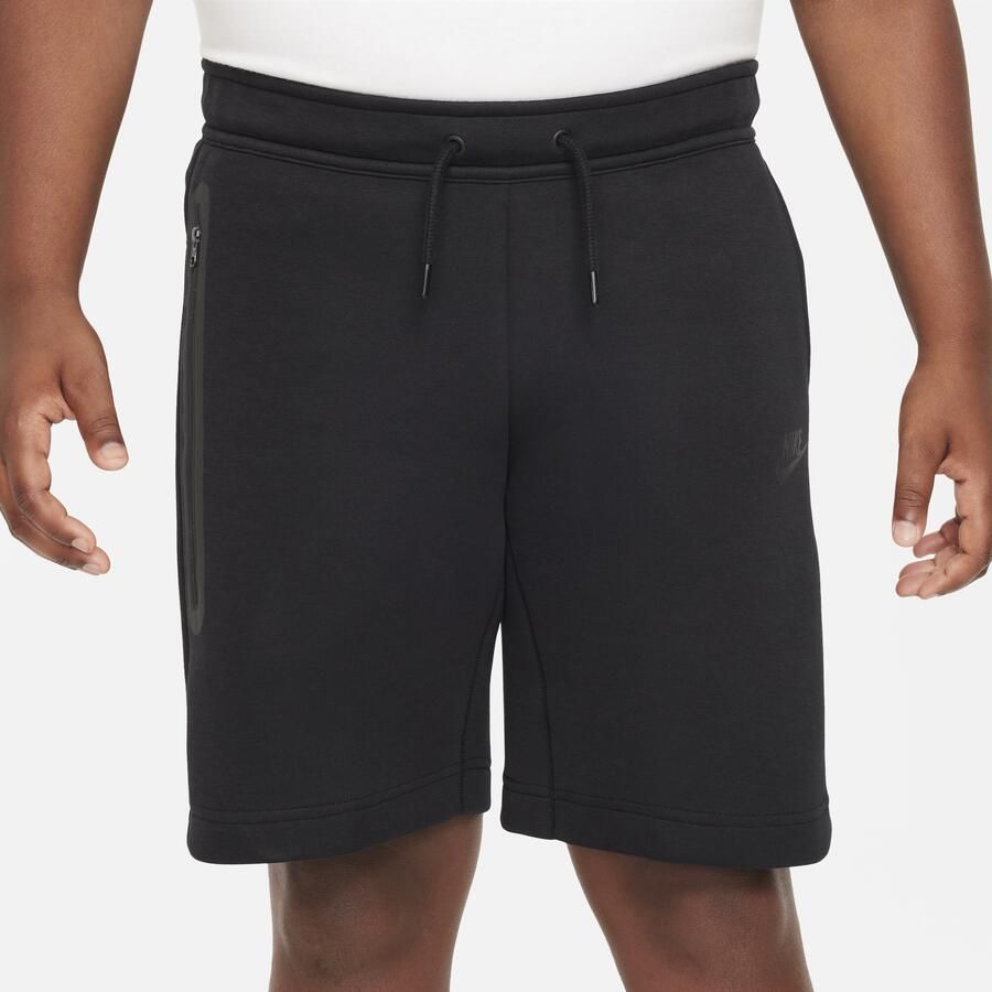 Nike Tech Fleece Jongensshorts (ruimere maten) Zwart - Foto 4