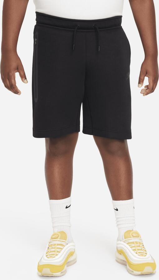 Nike Tech Fleece Jongensshorts (ruimere maten) Zwart - Foto 3