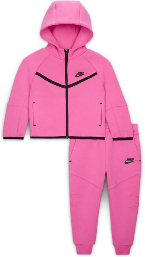Nike Tech Fleece tweedelige babyset met rits over de hele lengte Roze - Foto 2