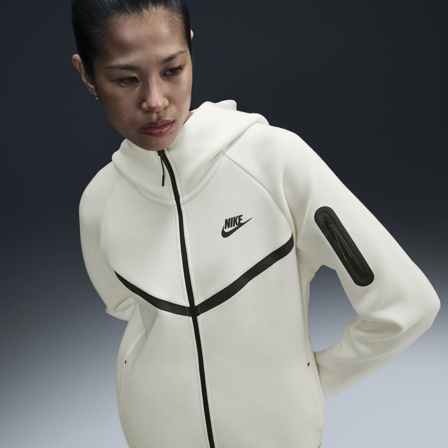 Nike Sportswear Tech Fleece Windrunner hoodie met rits voor dames Bruin - Foto 3