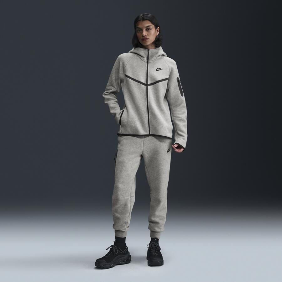 Nike Tech Fleece Windrunner hoodie met rits voor dames Grijs - Foto 2