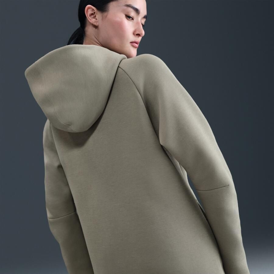 Nike Sportswear Tech Fleece Windrunner hoodie met rits voor dames Groen