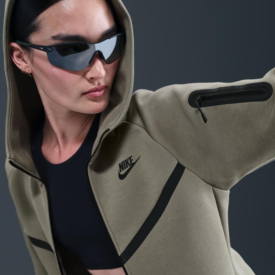 Nike Sportswear Tech Fleece Windrunner hoodie met rits voor dames Groen - Foto 2