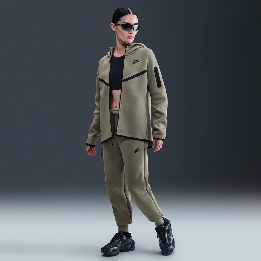 Nike Sportswear Tech Fleece Windrunner hoodie met rits voor dames Groen - Foto 3