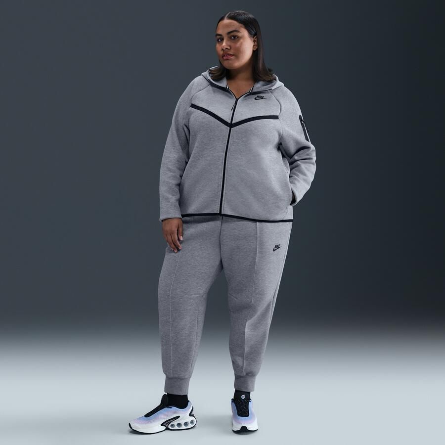 Nike Tech Fleece Windrunner Hoodie met rits voor dames (Plus Size) Grijs - Foto 3