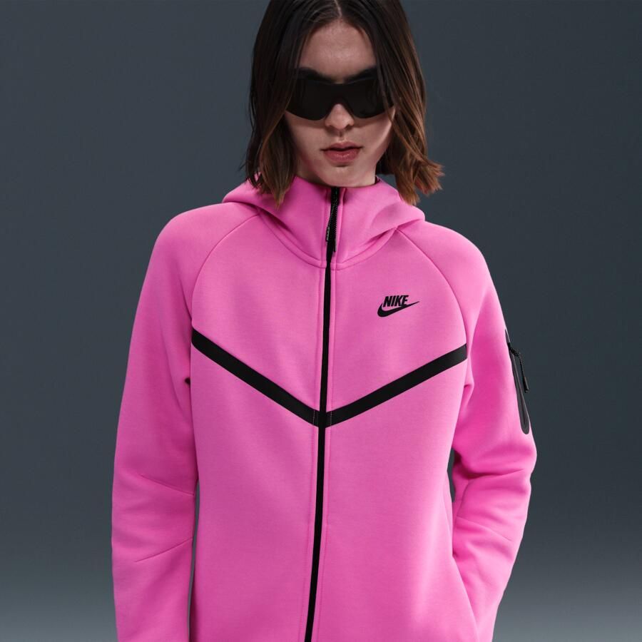 Nike Sportswear Tech Fleece Windrunner hoodie met rits voor dames Roze - Foto 4