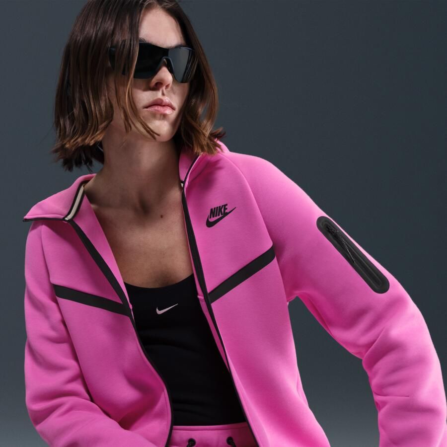 Nike Sportswear Tech Fleece Windrunner hoodie met rits voor dames Roze - Foto 2