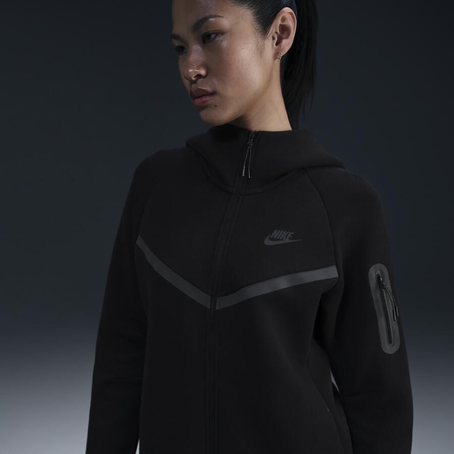 Nike Sportswear Tech Fleece Windrunner hoodie met rits voor dames Zwart - Foto 2