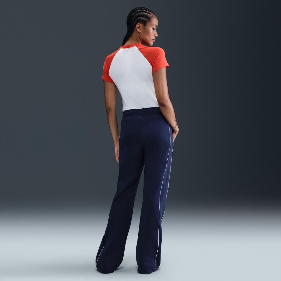 Nike Windrunner aansluitende knit damesbroek met halfhoge taille Blauw - Foto 3