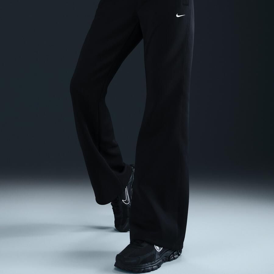 Nike Windrunner aansluitende knit damesbroek met halfhoge taille Zwart - Foto 4