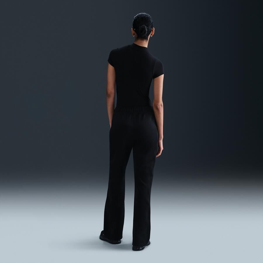 Nike Windrunner aansluitende knit damesbroek met halfhoge taille Zwart - Foto 2