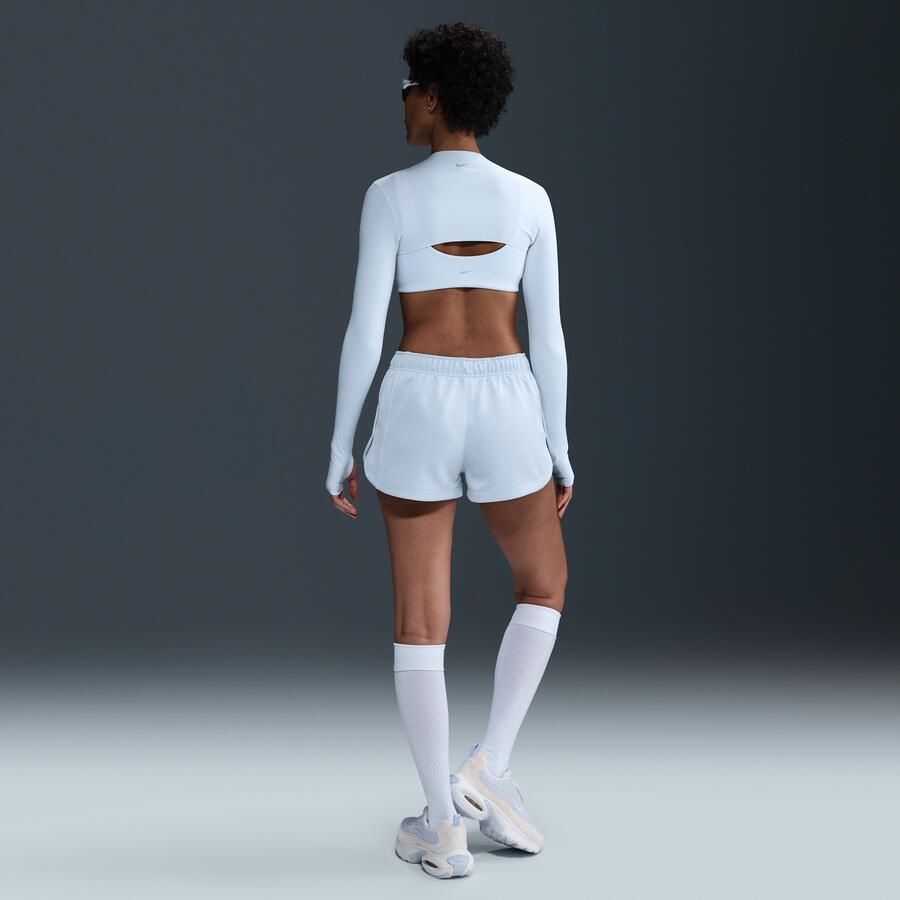 Nike Windrunner damesshorts met halfhoge taille (5 cm) Blauw - Foto 3