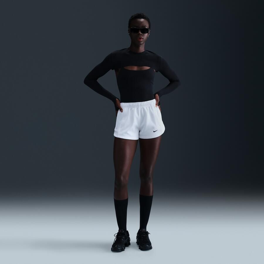 Nike Sportswear Windrunner damesshorts met halfhoge taille (5 cm) Wit - Foto 4