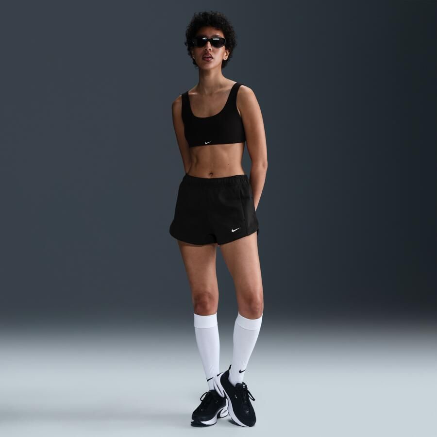Nike Windrunner damesshorts met halfhoge taille (5 cm) Zwart - Foto 4