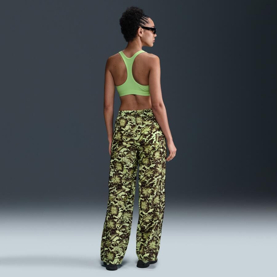 Nike Windrunner geweven broek met uv-bescherming print en halfhoge taille voor dames Geel - Foto 3