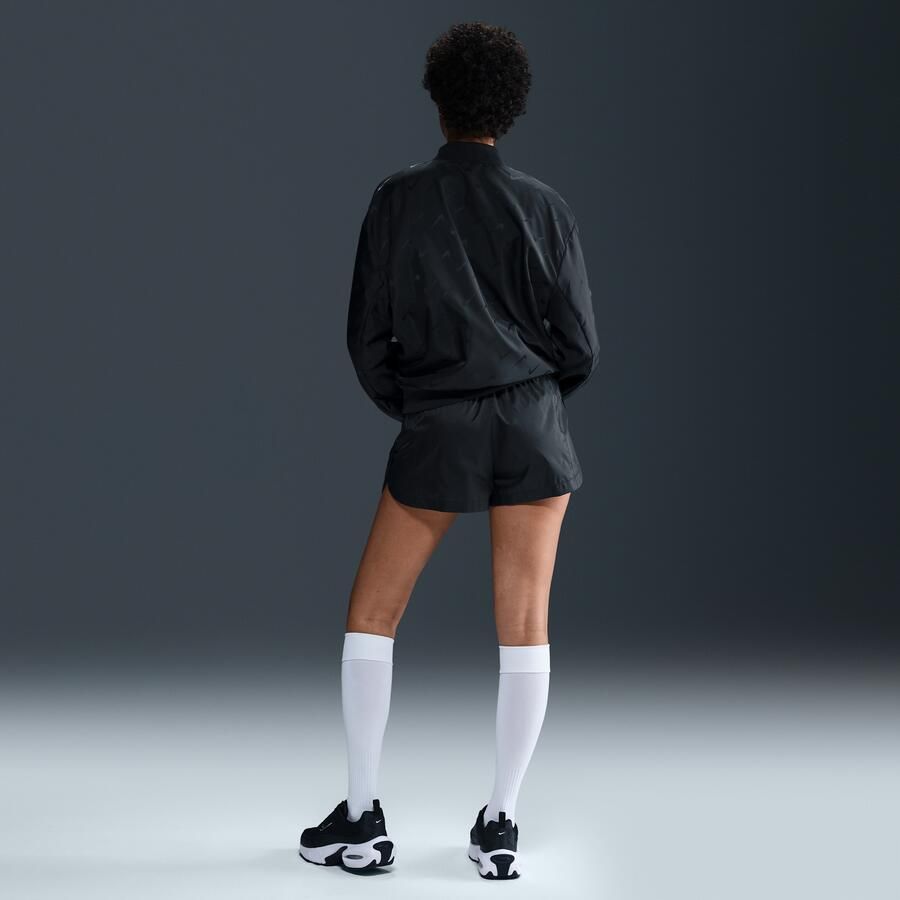 Nike Windrunner geweven damesshorts met halfhoge taille (5 cm) Zwart - Foto 3