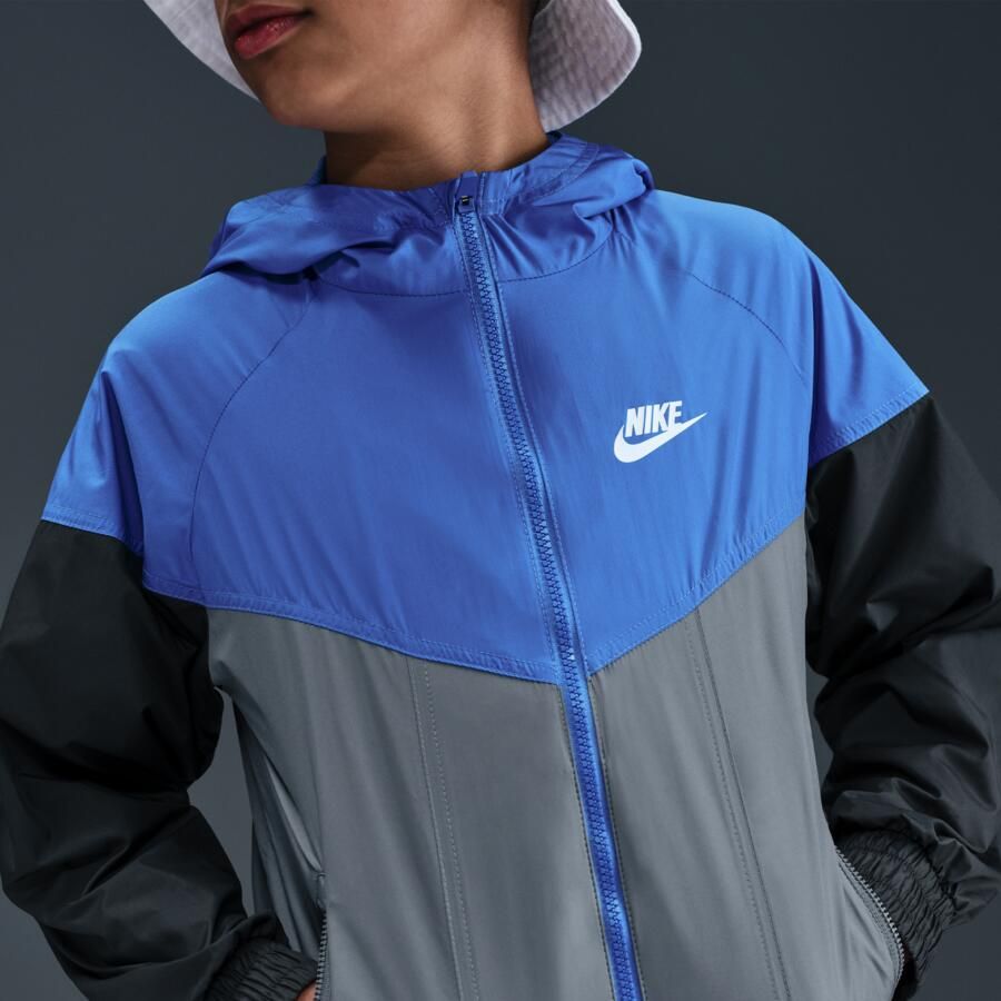 Nike Windrunner Repel kinderjack met capuchon Blauw - Foto 3