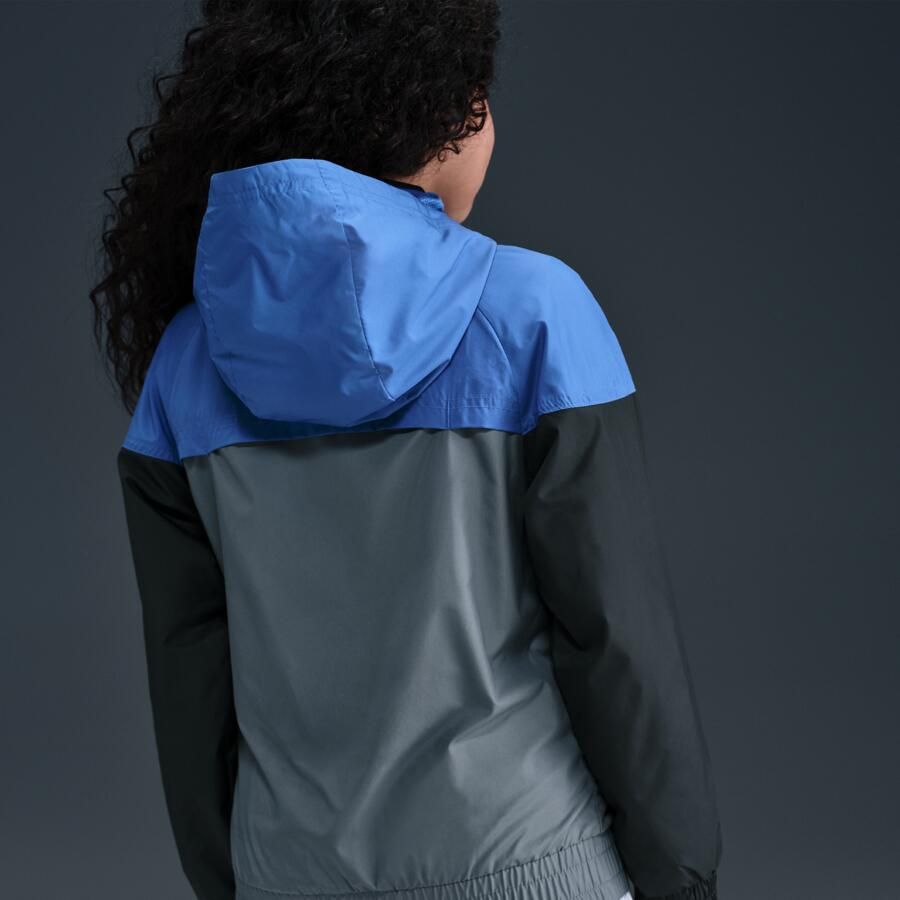 Nike Windrunner Repel kinderjack met capuchon Blauw - Foto 4