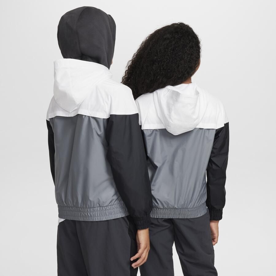 Nike Windrunner Repel kinderjack met capuchon Wit - Foto 4