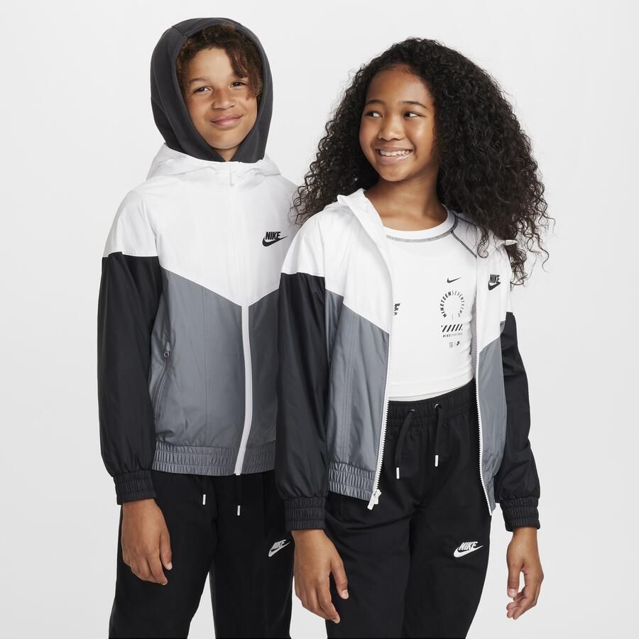 Nike Windrunner Repel kinderjack met capuchon Wit - Foto 3