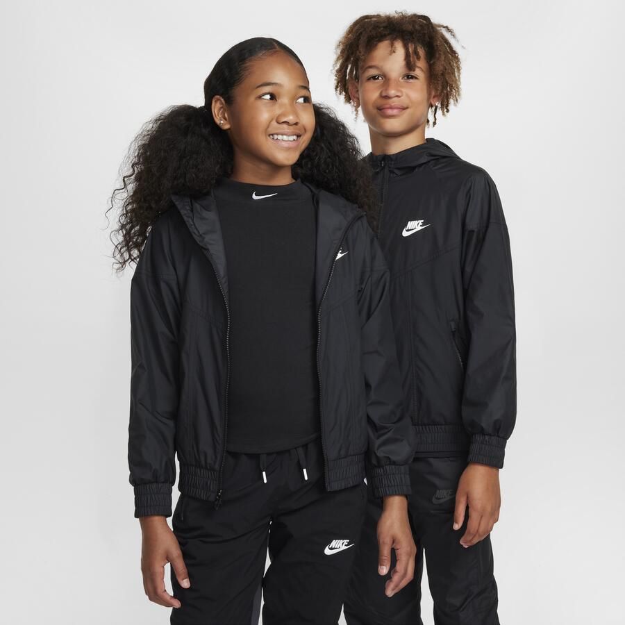 Nike Windrunner Repel kinderjack met capuchon Zwart - Foto 3