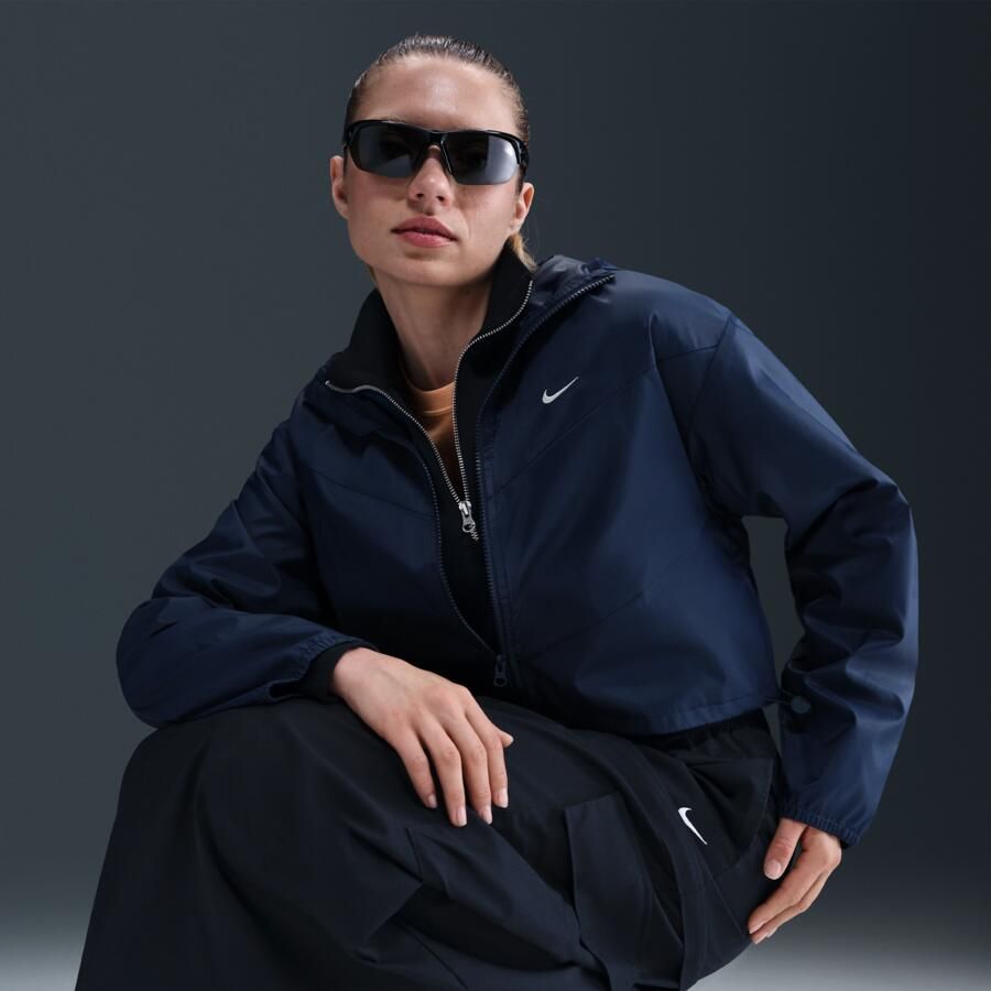 Nike Windrunner ruimvallend geweven damesjack met capuchon Blauw - Foto 2
