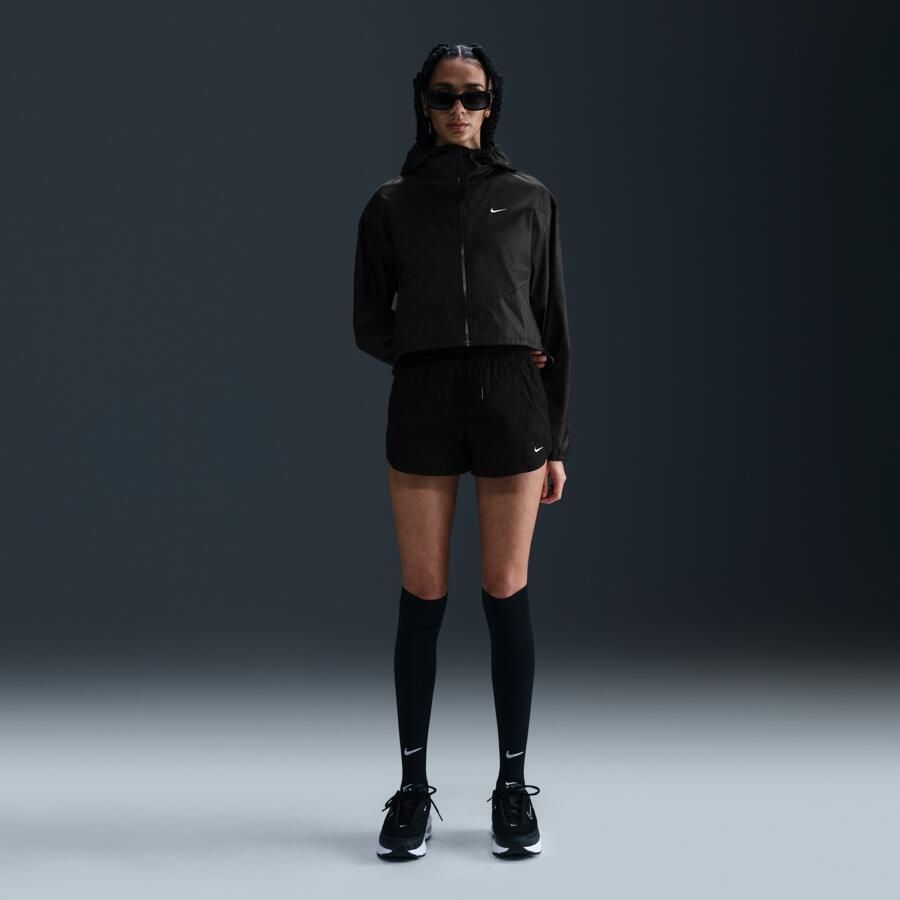 Nike Windrunner ruimvallend geweven damesjack met capuchon Zwart - Foto 3