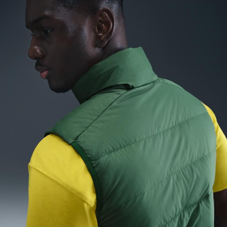 Nike Springboks Rugby gewatteerde bodywarmer voor langs de zijlijn voor heren Groen