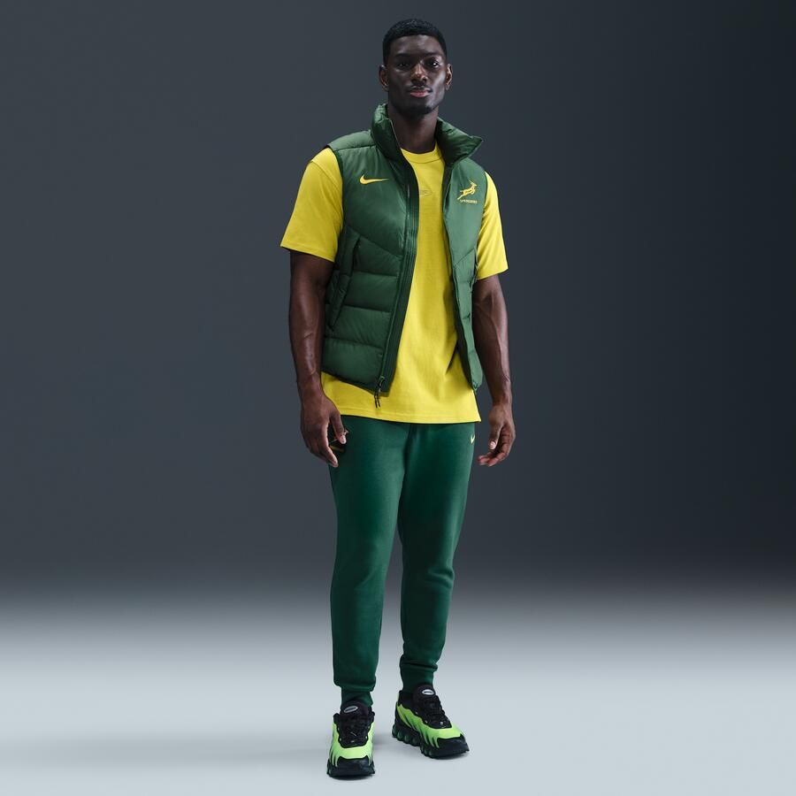 Nike Springboks Rugby gewatteerde bodywarmer voor langs de zijlijn voor heren Groen - Foto 3
