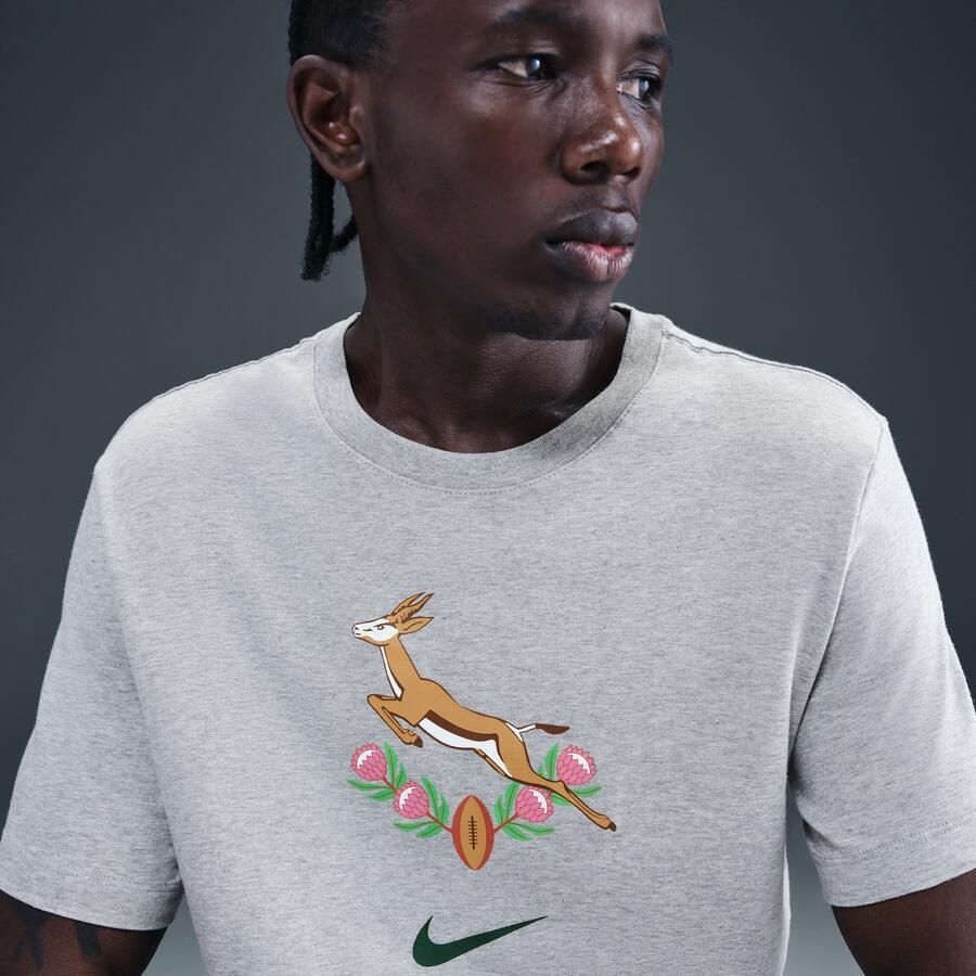 Nike Springboks Rugby T-shirt voor heren Grijs - Foto 2