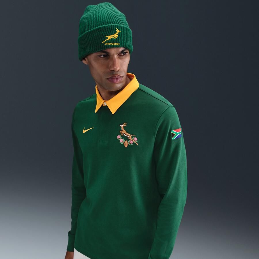 Nike Springboks Rugby thuisjersey met lange mouwen voor heren Groen - Foto 4