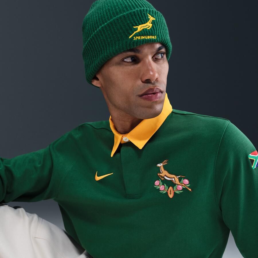 Nike Springboks Rugby thuisjersey met lange mouwen voor heren Groen - Foto 2