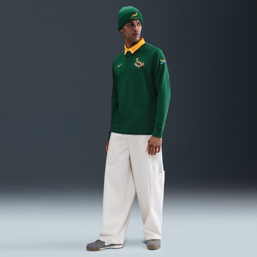 Nike Springboks Rugby thuisjersey met lange mouwen voor heren Groen - Foto 3