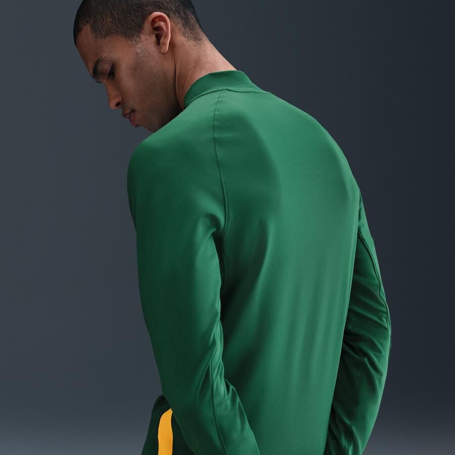 Nike Springboks Rugby trainingstop met korte rits voor heren Groen