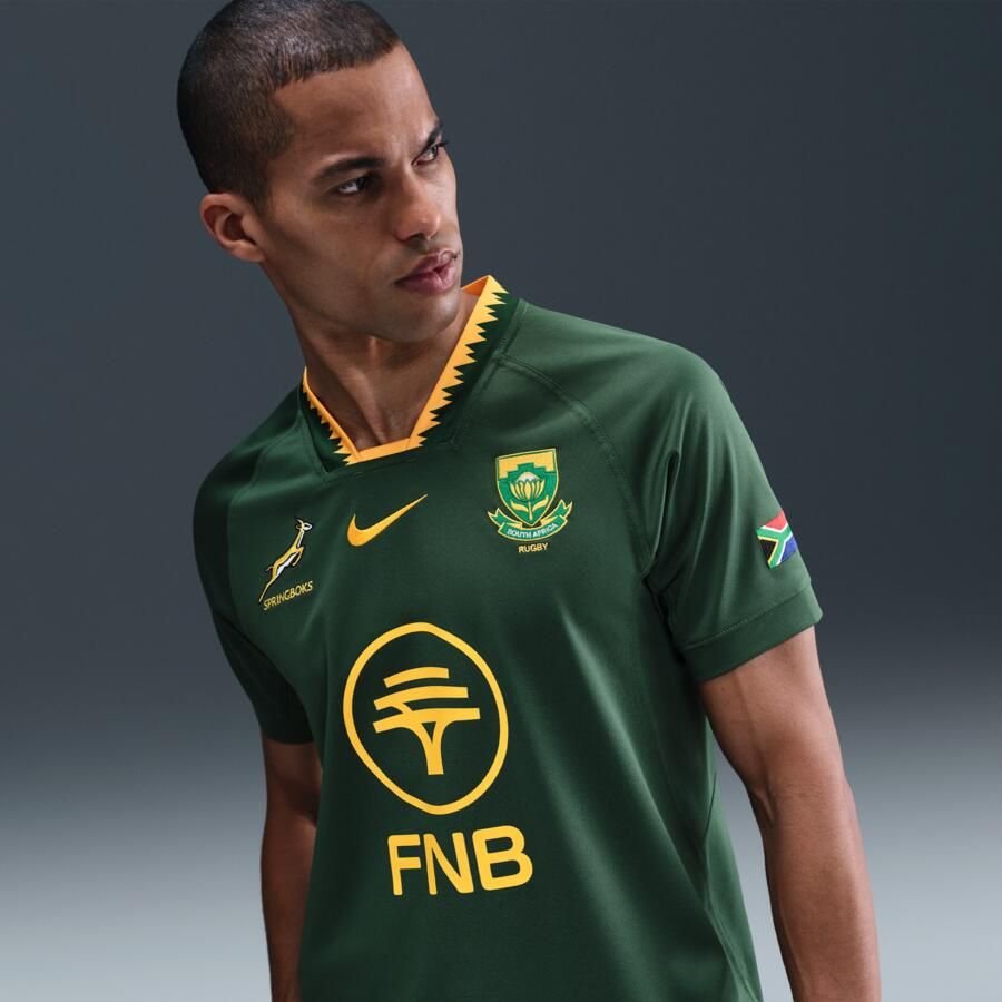 Nike Springboks 2025 26 Stadium Thuis Rugby replica thuisjersey voor heren Groen - Foto 4