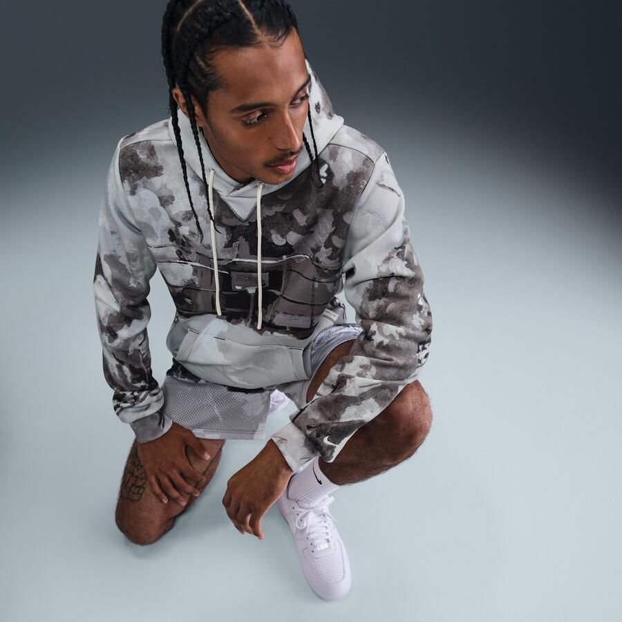 Nike Standard Issue Therma-FIT basketbalhoodie voor heren Grijs - Foto 2