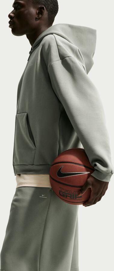 Nike Standard Issue Therma-FIT basketbalshorts van fleece voor heren (36 cm) Grijs - Foto 3