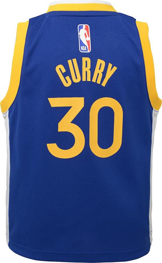 Nike Stephen Curry Golden State Warriors 2022 2023 Icon set met NBA-jersey en -shorts voor kleuters (jongens) Blauw - Foto 4