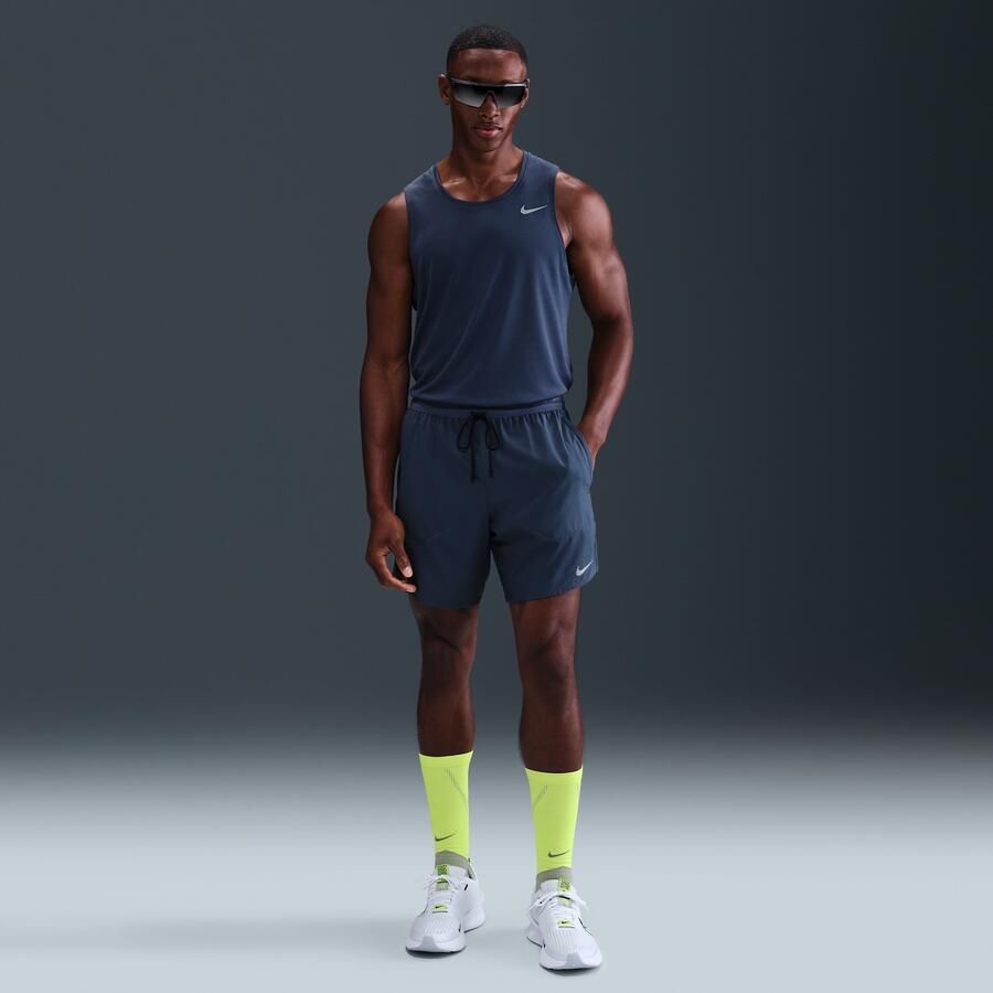 Nike Stride Dri-FIT 2-in-1 hardloopshorts voor heren (18 cm) Blauw - Foto 4